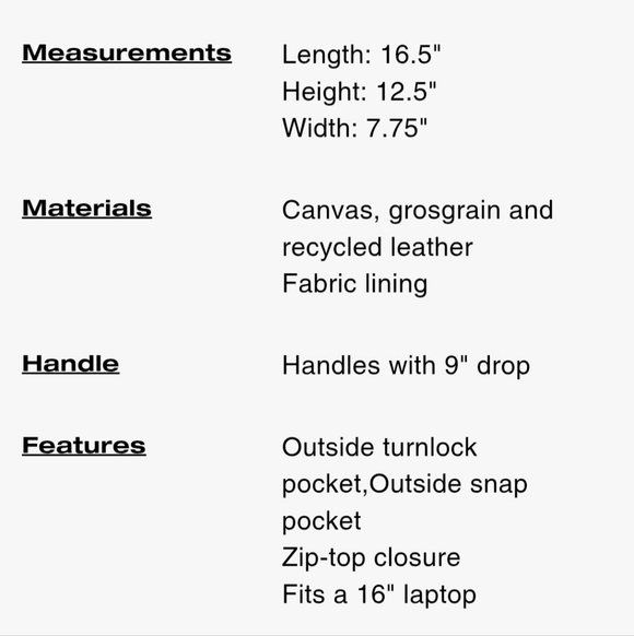 Coach Cargo Tote Bag 42 - Picture 6 of 6